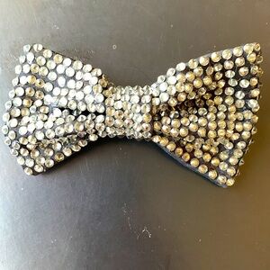 Full coverage Barrette For Women Girl Rhinestone Crystal Big Bow Knot Hair Clip